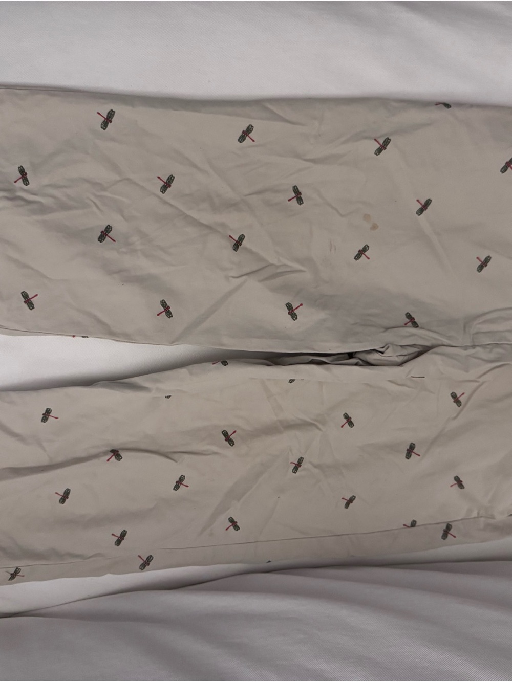 Tommy Hilfiger Beige Capris with Small Embroidered Motif
